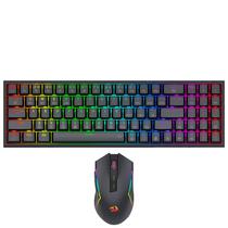 Tec/Mouse Redragon S136 Mecanic s/fio RGB Preto