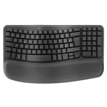 Teclado Logitech Wave Keys - Sem Fio - Espanhol - Preto