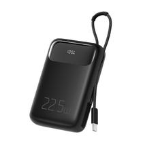 Carregador Portatil Powerbank Mcdodo MC-372 / 20000MAH / 22.5W / 1X USB-A / 2X USB-C + Cabo USB-C Embutido - Preto