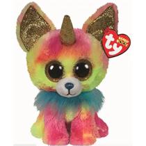 TY Peluches TY Beanie Boos Yips Perro Chihuahua Unicornio Multicolor Reg Tela Poliester 3 Anos + Multicolor