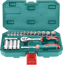 Jogo de Soquetes 1/4" Total THT141201 (20PCS)