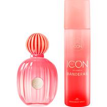 Perfume Antonio Bandeiras The Icon Splendid Feminino Edp 100ML+Deo (Kit)