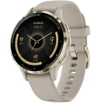 Smartwatch Garmin Venu 3S 010-02785-02 com Tela Amoled / 5 Atm / 41MM / Wi-Fi / 8GB - French Gray Gold