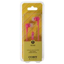 Fone de Ouvido Coby CE102 com Microfone e Cabo de 1.2 Metros - Rosa