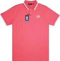 Outlet Camiseta Polo Psycho Bunny B6K925Y1PC Masculina - Coral