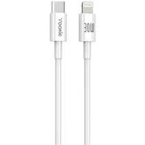 Cabo USB-C para Lightning Yookie CB88 2 Metros - Branco