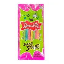 Bala de Gelatina Docile Canudinho Super Ácido 70G