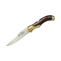 Navaja de Caza Muela GL-10NL Madera Palosanto Violeta Y Latón