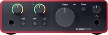 Interface de Áudio Focusrite Scarlett Solo 4TH Gen