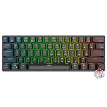 Teclado Gamer Mecanico Royal Kludge Mini RK61 Wireless / RGB / Red / Ingles - Preto