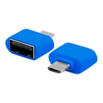 Adaptador Otg LUO-2001 Micro USB p/ USB Hembra 3.0 Blue