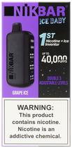 Vape Descartavel Nikbar Ice Baby Grape Ice 40000 Puffs
