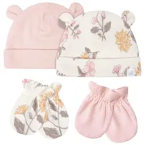Just Born Set Gorras Y Guantes ROSA-0-6M