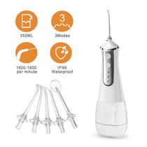 Irrigador Bucal Oral Portatil Water Power L-10 5W 350ML - Prata