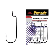 Anzuelo Pinnacle Offset Round Bend BS-2314 Nº4/0 10 Piezas