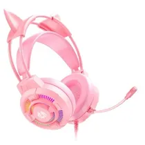 Fone P2 Batxellent H81 RGB Pro Gaming Pink USB/3.5MM