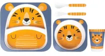 Kit Refeiçao Em Bambu Buba 13208 (5 Peças)