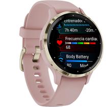 Relogio Smartwatch Garmin Venu 3S Stainless Steel Bezel - Rose Gold (010-02785-03)