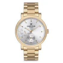 Relogio Analógico Masculino Daniel Klein DK.1.12725-4 Exclusive Gents / Pulseira de Aço Inoxidável - Dourado