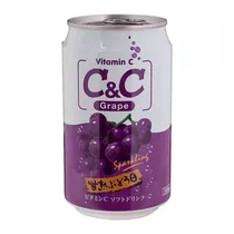 Refrigerante Taiwanês C&C de Uva Lata 330ML