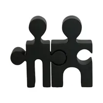 Figura Decorativa Concepts 437-6111316 22.7 CM Negro 2 Piezas