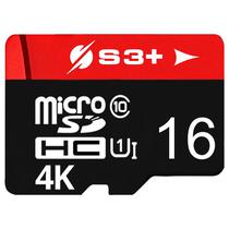 Cartao Microsd de 16GB S3+ S3SDC10U1/16GB-R Uhs-I CLASS10 - Preto/Vermelho