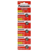 Bateria CR1220 Panasonic Cartela com 5 Unidades