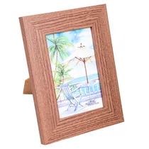 Porta-Retrato Texturizado 10X15CM - Madeira Escura