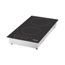 Cocina Electrica de Induccion Quanta QTCEIN400 2 Hornallas 220V Negro - Plata