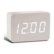 Mini Relogio de Mesa Wolulu AS-51702 com Alarme / Recarregavel - Cinza