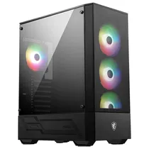 Gabinete Gamer MSI Mag Forge 112R Mid Tower / 4 Cooler / Argb - Preto