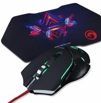 Mouse +Mousepad Marvo M309+G7 Gaming Preto