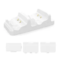 Base Carregador para Bateria de Controle Dobe X-Series TYX-532X / Inclui 2 Baterias (800MAH) para X-Series s/ X / X-One s/ X - Branco