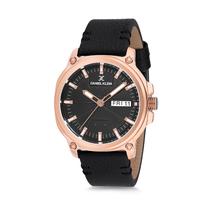 Relogio Analogico Masculino Daniel Klein Premium DK12214-2 - Preto e Rosa Ouro