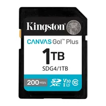 Cartao de Memoria SD Kingston Canvas Go Plus C10 U3 V30 A2 1TB - SDG4/1TB