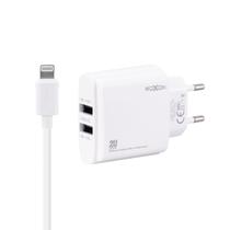 Carregador Moxom MX-HC20 - USB - com Cabo Lightning - Branco