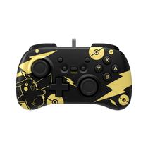 Controle Hori HoriPad Mini Pikachu com Fio para Nintendo Switch - Black e Gold - (NSW-289U)