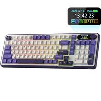 Teclado Mecanico Royal Kludge RKS98 96% RGB Sem Fio Switch Blue - Blackberry Mousse (Ingles)