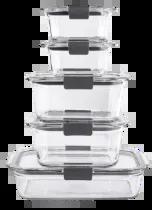 Rubbermaid Set Contenedor Brillance Glass Set Vidrio s/C