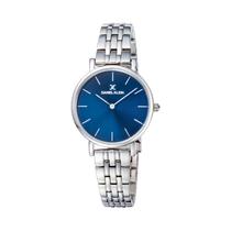 Relogio Analogico Feminino Daniel Klein Fiord DK11991-4 - Prata/Azul