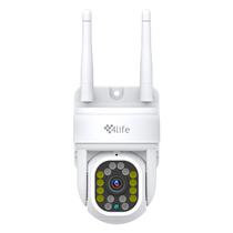 Camera de Seguranca 4LIFE Smart Wifi Outdoor 360 2A Geracao (FLD7G) 2.5K / 4MP / Microfone / Alarma / Deteccao Humana / Visao Noturna / App Tuya Smart Life - Branco