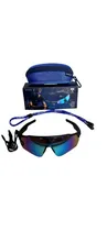 Óculos Omsiyat OM-F01 Music Shield Black+Blue