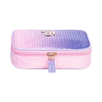 Cartuchera Sestini Capricho Paetê 075968-08 Rosa/Lila