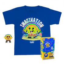 Funko Pop Pocket + Tee Spongebob W/Rainbow *L* Kid 63486