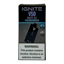 Grape Ice Ignite V50 New Edition 5000PUFFS Pod Descartável