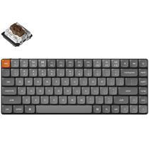 Teclado Gamer Mecanico Keychron K3 Max RGB Sem Fio Switch Brown - Cinza (Ingles)