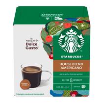 Capsulas de Cafe Nescafe Starbucks House Blend Americano para Maquinas Dolce Gusto com 12 Unidades