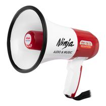 Megafone Ninja TR-73 - USB - Bluetooth - 25W - com Gravador de Audio - Branco e Vermelho