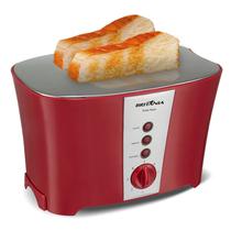 Torradeira Britania Tosta Pane Inox com 850W/7TEMP/220V - Vermelho