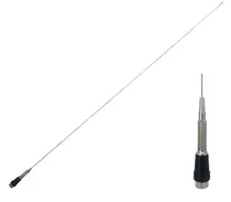 Antena VHF Móvel 5/8 3.4DBI 136-174MHZ Omnidirecional TKS-MC101S (com Mola)